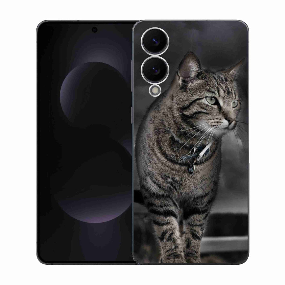Gélový kryt mmCase na Samsung Galaxy S25 Edge - mačka