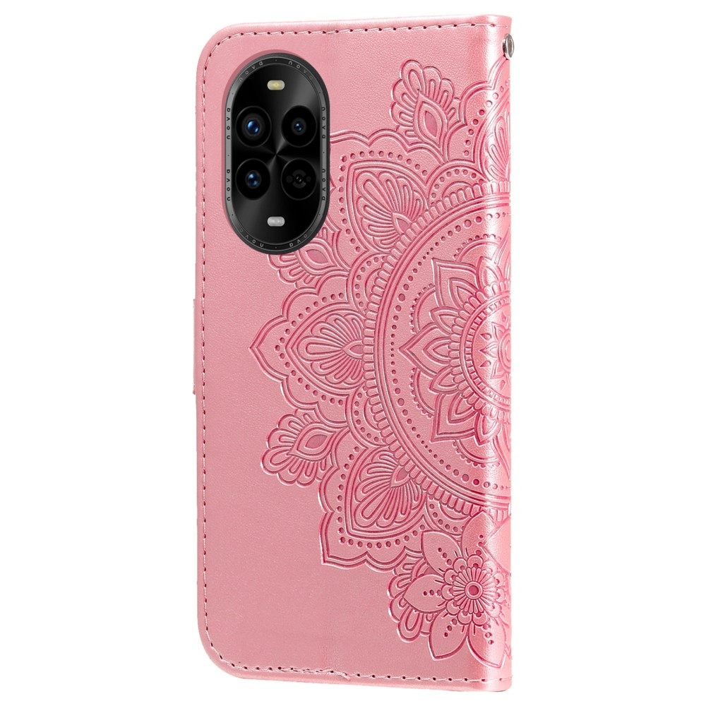 Mandala knižkové puzdro na Huawei Nova 13 Pro 5G - ružové