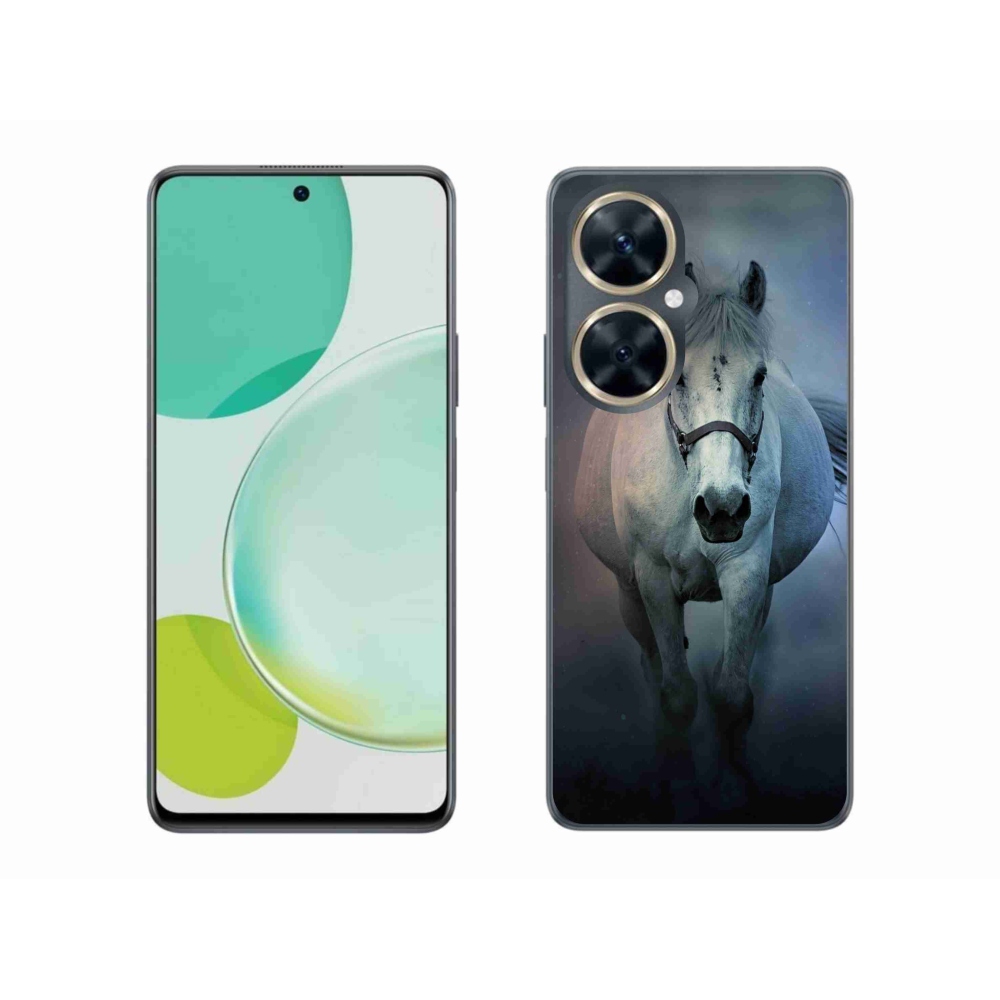 Gélový obal mmCase na Huawei Nova 11i - bežiaci biely kôň