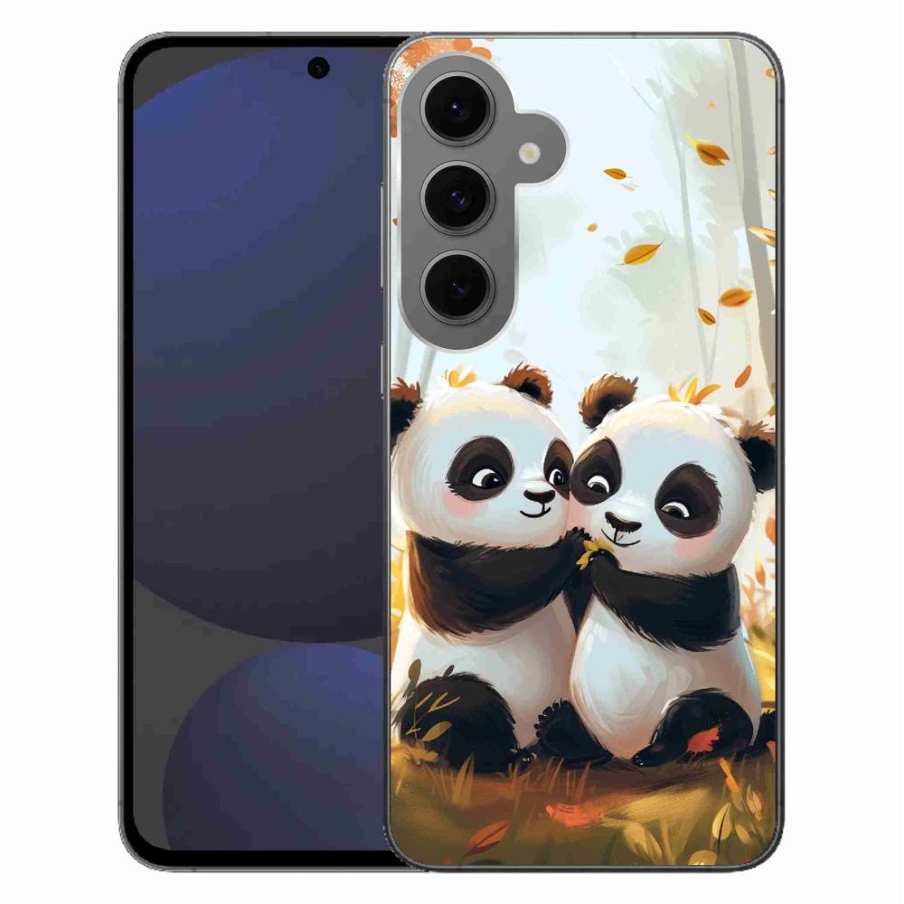 Gélový kryt mmCase na Samsung Galaxy S24 FE - pandy