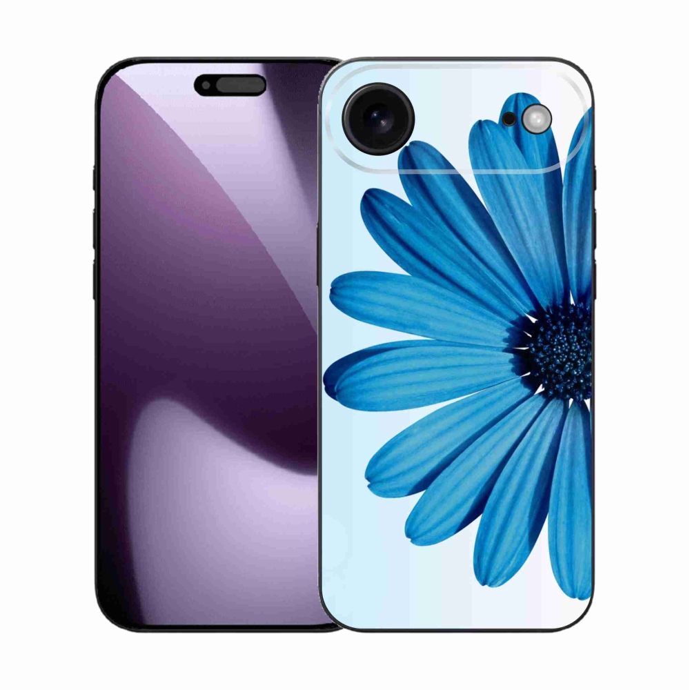 Gélový kryt mmCase na iPhone 17 Air - modrá margaréta