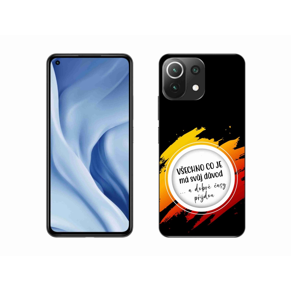Gélový kryt mmCase na Xiaomi 11 Lite 5G NE - citát 3 čierne pozadie