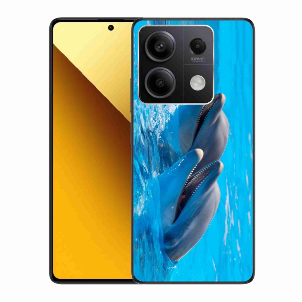 Gélový kryt mmCase na Xiaomi Redmi Note 13 5G - delfíny