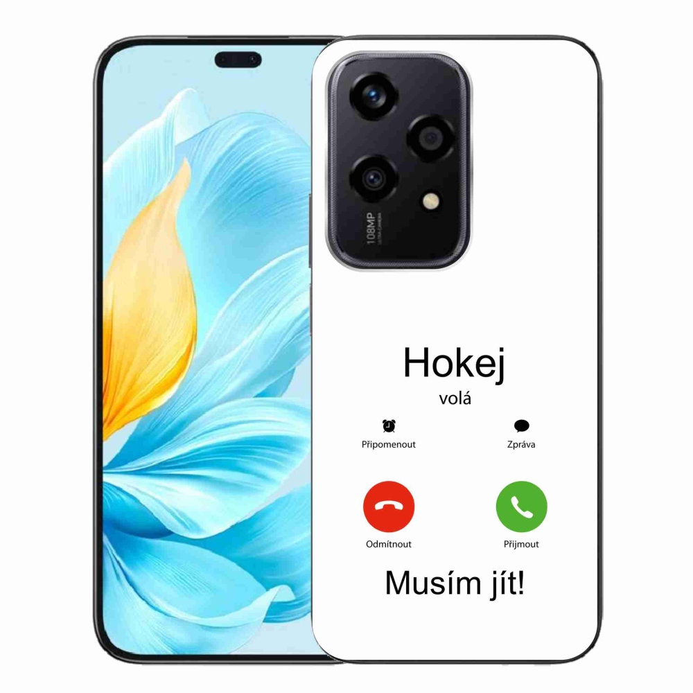 Gélový kryt mmCase na Honor 200 Lite 5G - hokej volá biele pozadie