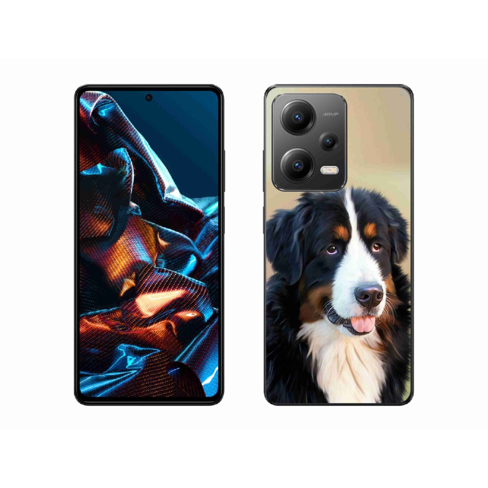 Gélový obal mmCase na mobil Xiaomi Redmi Note 12 Pro 5G - bernský salašnícky pes