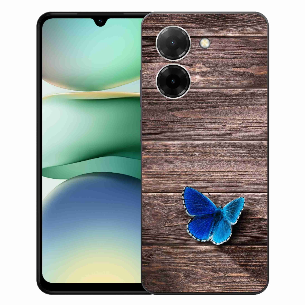 Gélový kryt mmCase na Xiaomi Redmi A5 (173.45x79.35x8.45mm) - modrý motýľ 1