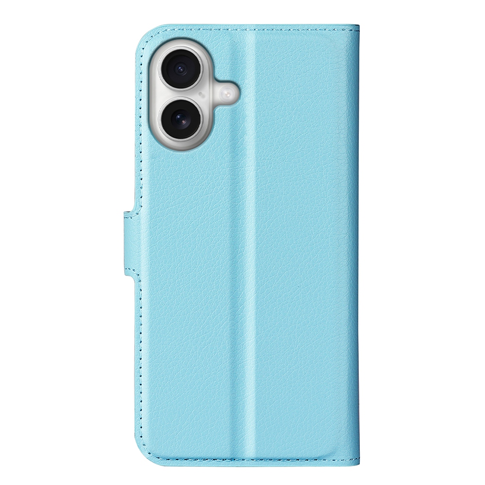 Litchi knižkové púzdro na iPhone 17 - modré