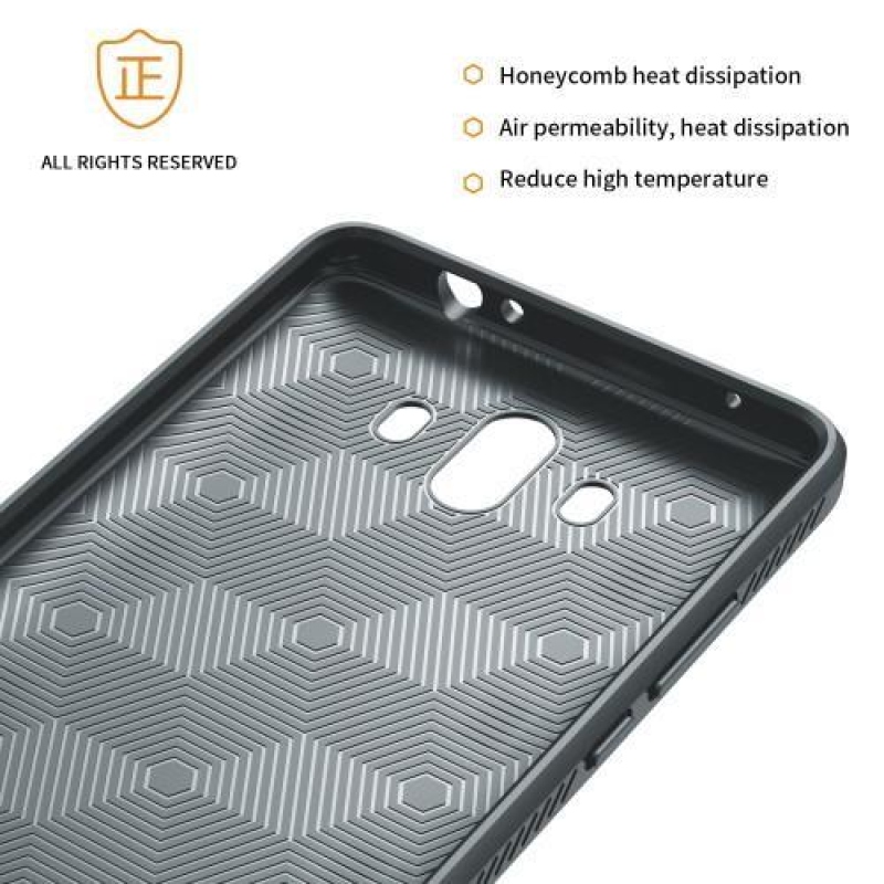 IVS gelový obal s PU koženým zadným dielom na Huawei Mate 10 - sivý