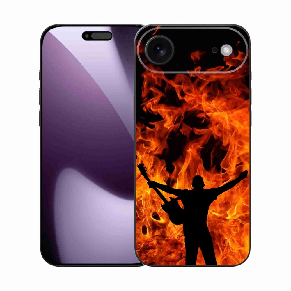 Gélový kryt mmCase na iPhone 17 Air - muzikant a oheň