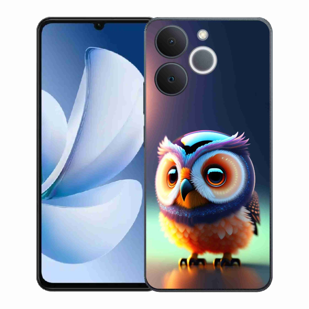 Gélový kryt mmCase na Realme Note 70T - sovička