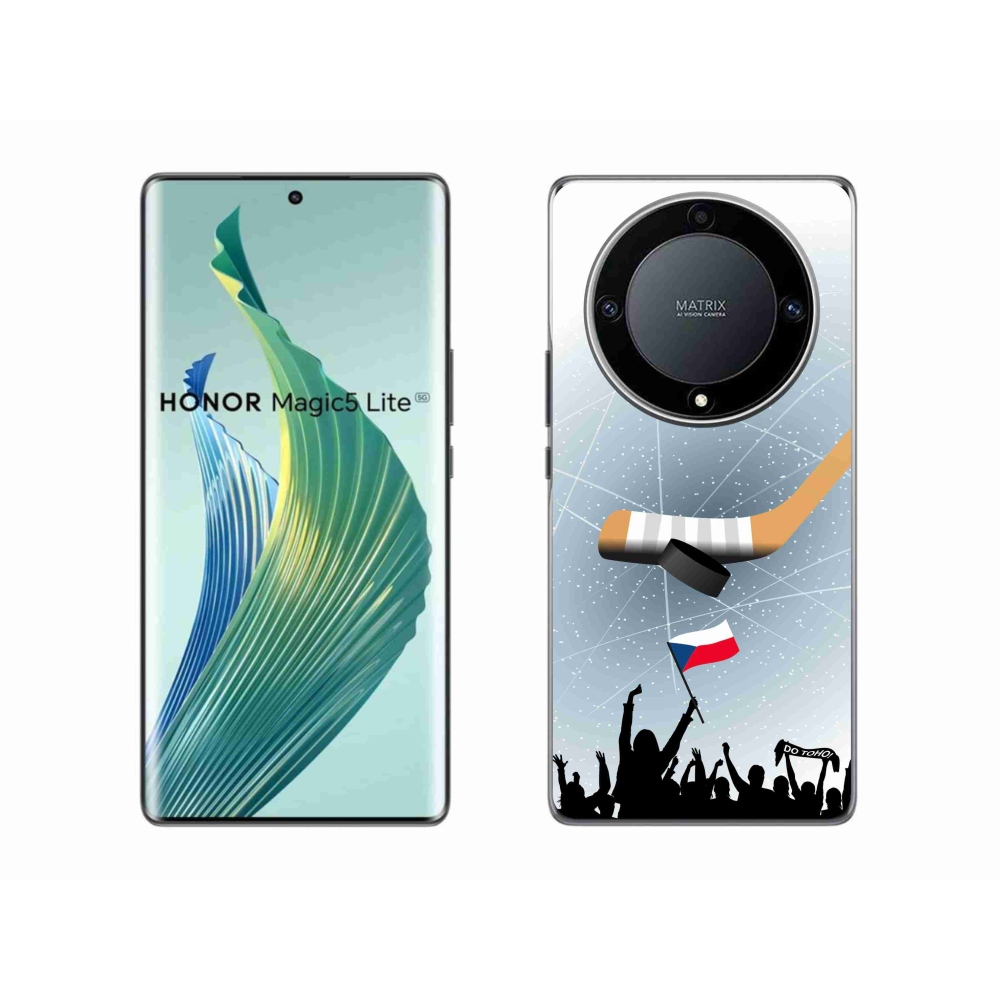 Gélový kryt mmCase na Honor Magic 5 Lite 5G - fanúšikovia hokeja