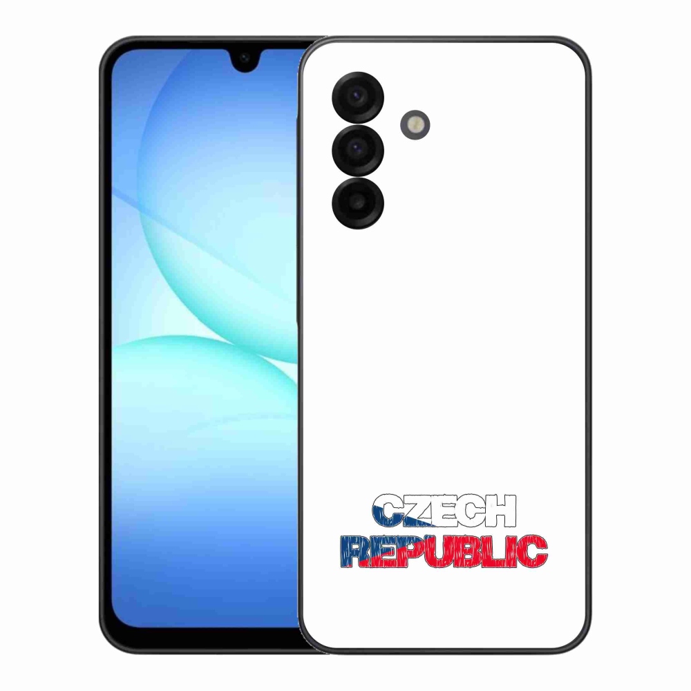 Gélový kryt mmCase na Samsung Galaxy A17 4G/5G - Czech Republic biele pozadie