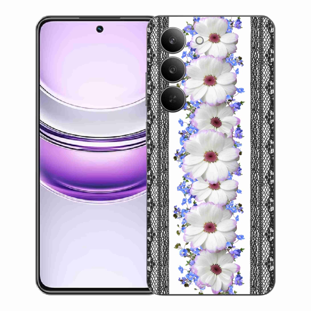 Gélový kryt mmCase na Realme 14x 5G - kvety 8