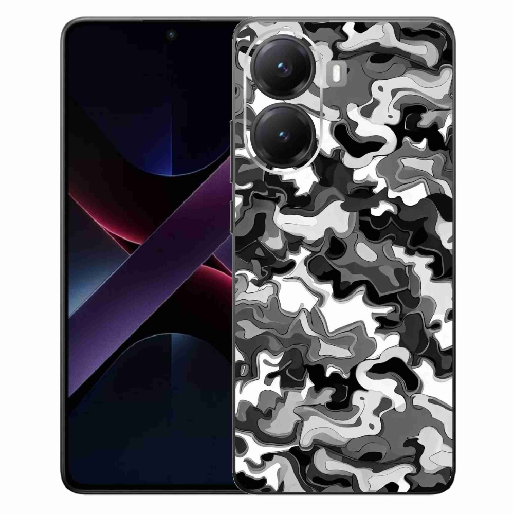 Gélový kryt mmCase na Xiaomi Poco X7 Pro 5G - maskáčový vzor 3