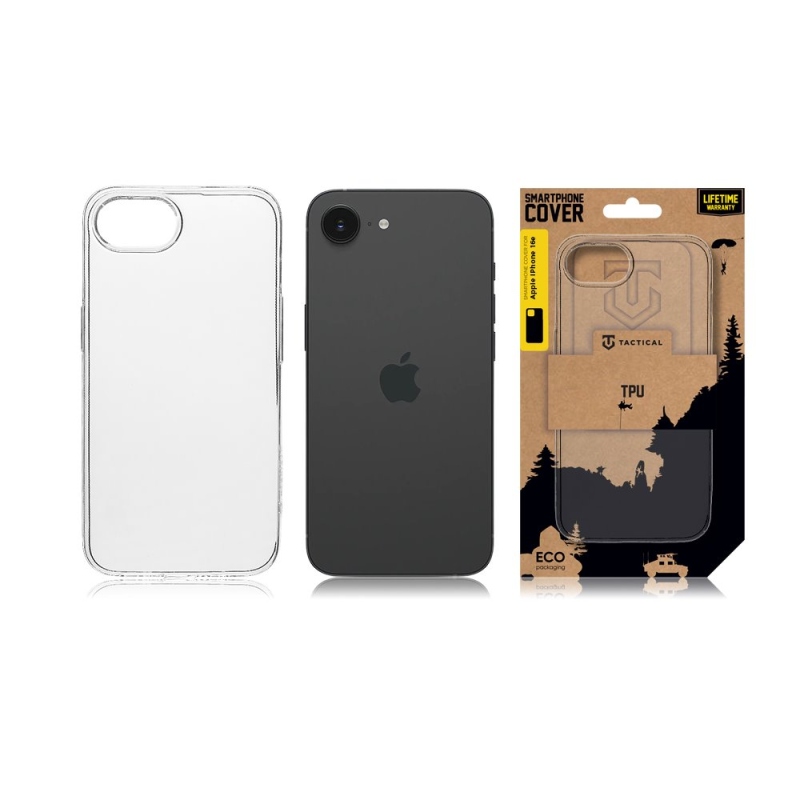 Tactical TPU Kryt pre Apple iPhone 16e Transparent