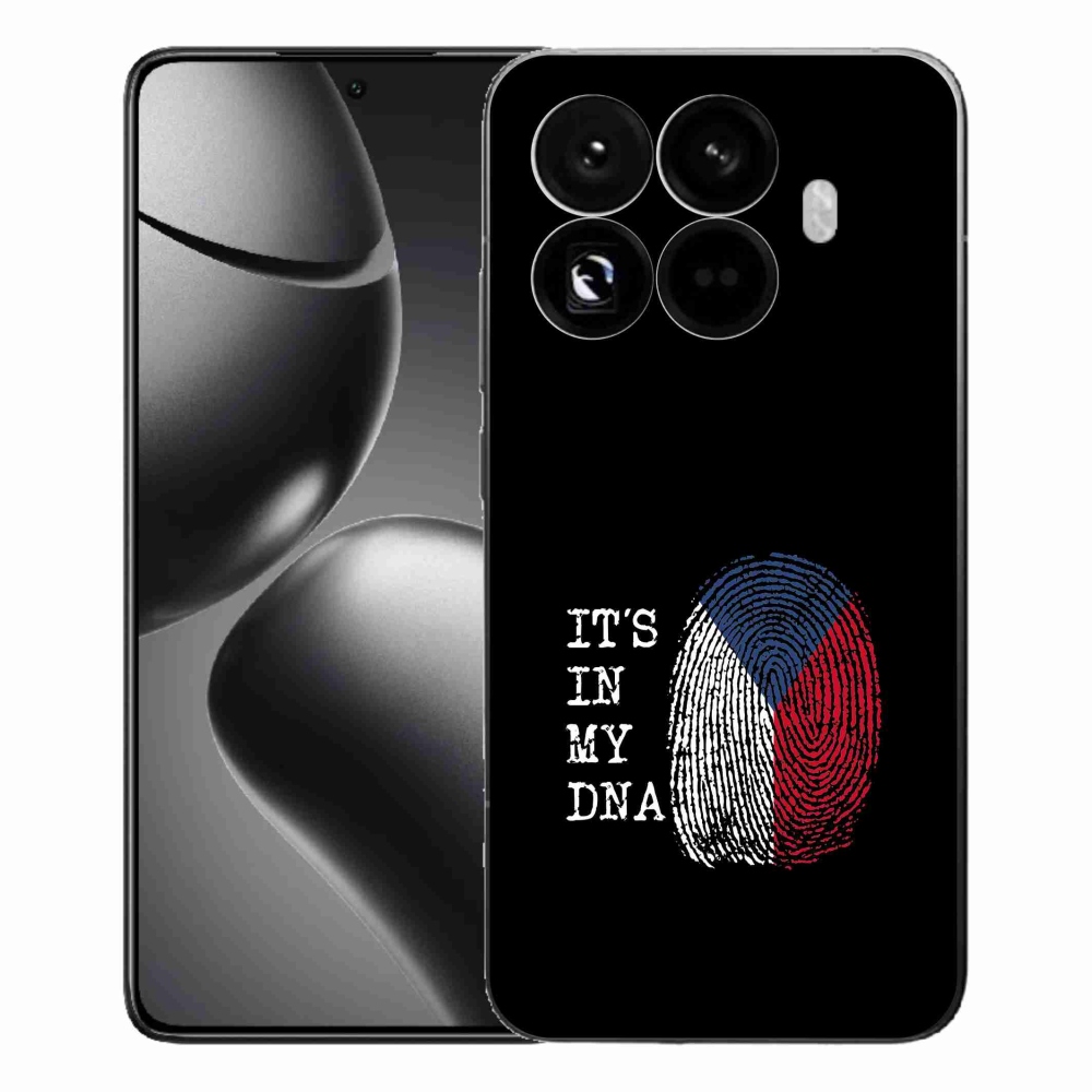 Gélový kryt mmCase na Xiaomi 15T Pro - vlajka odtlačok prsta čierne pozadie