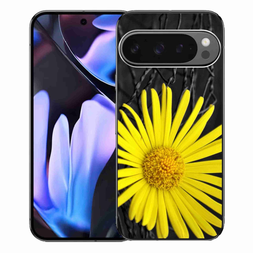 Gélový kryt mmCase na Google Pixel 9 Pro XL - žltý kvet