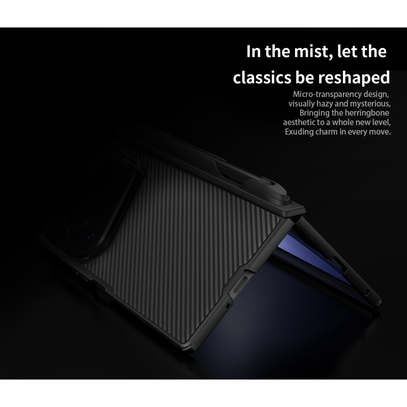 Nillkin CamShield Prop Magnetic Pen Slot (transparentný objektív) – zadný kryt pre Samsung Galaxy Z Fold 8 Ultra Black