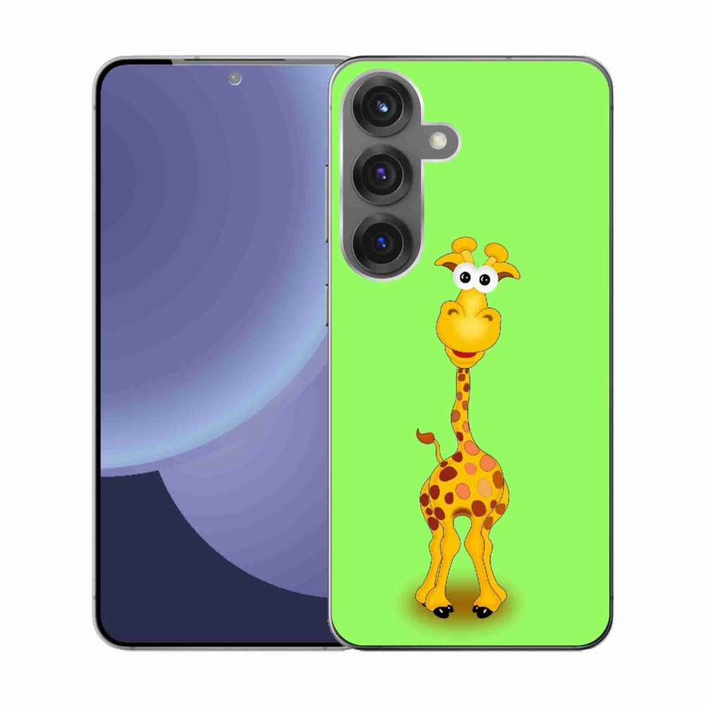 Gélový kryt mmCase na Samsung Galaxy S25 - kreslená žirafa