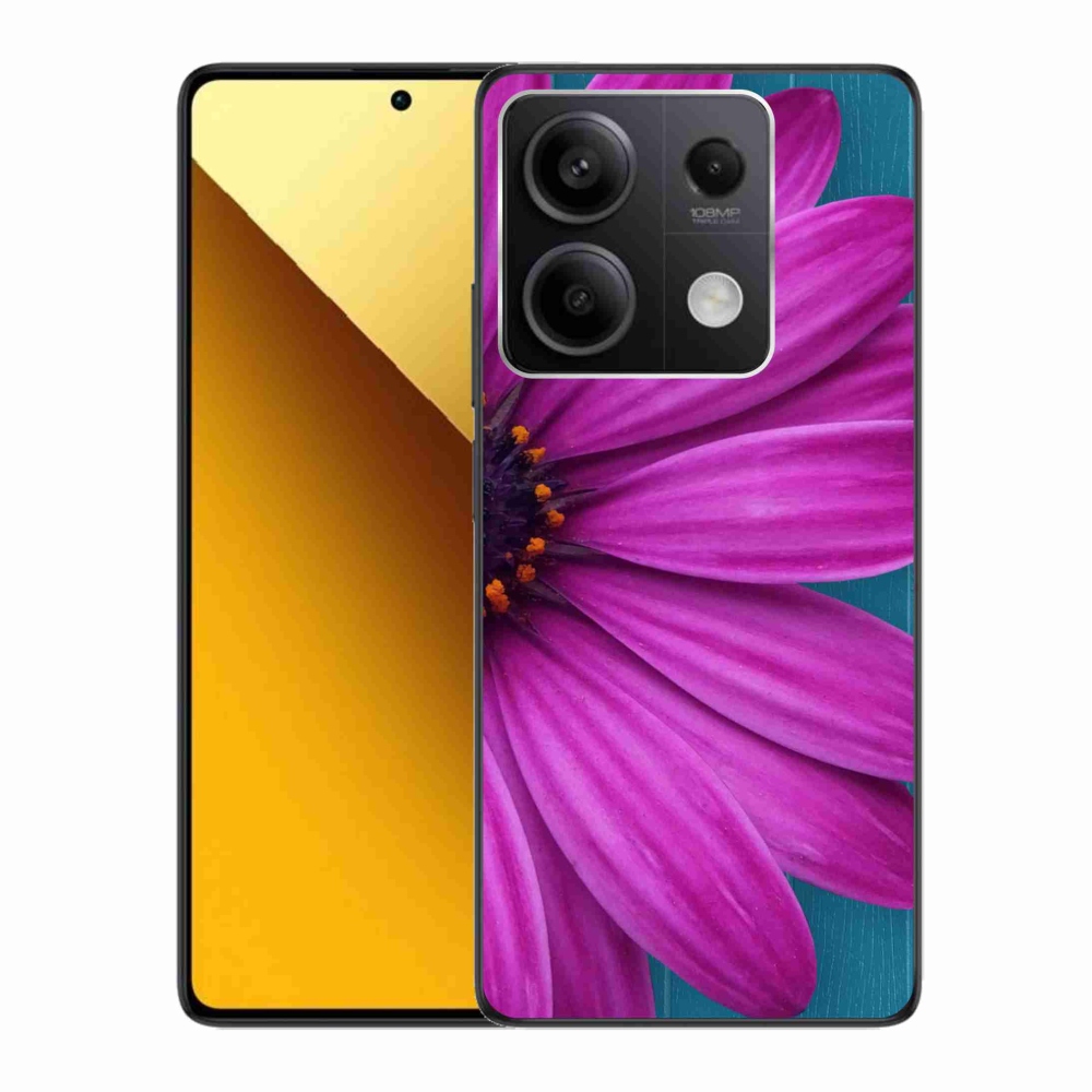 Gélový obal mmCase na Xiaomi Redmi Note 13 5G - fialová margaréta