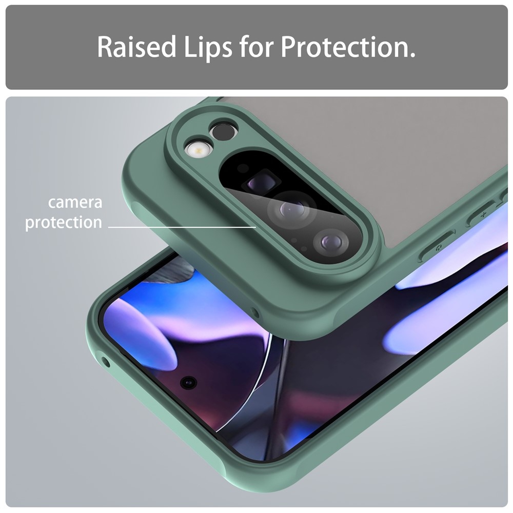 Proof gélový obal s pevným chrbtom na Google Pixel 10 Pro XL - zelený