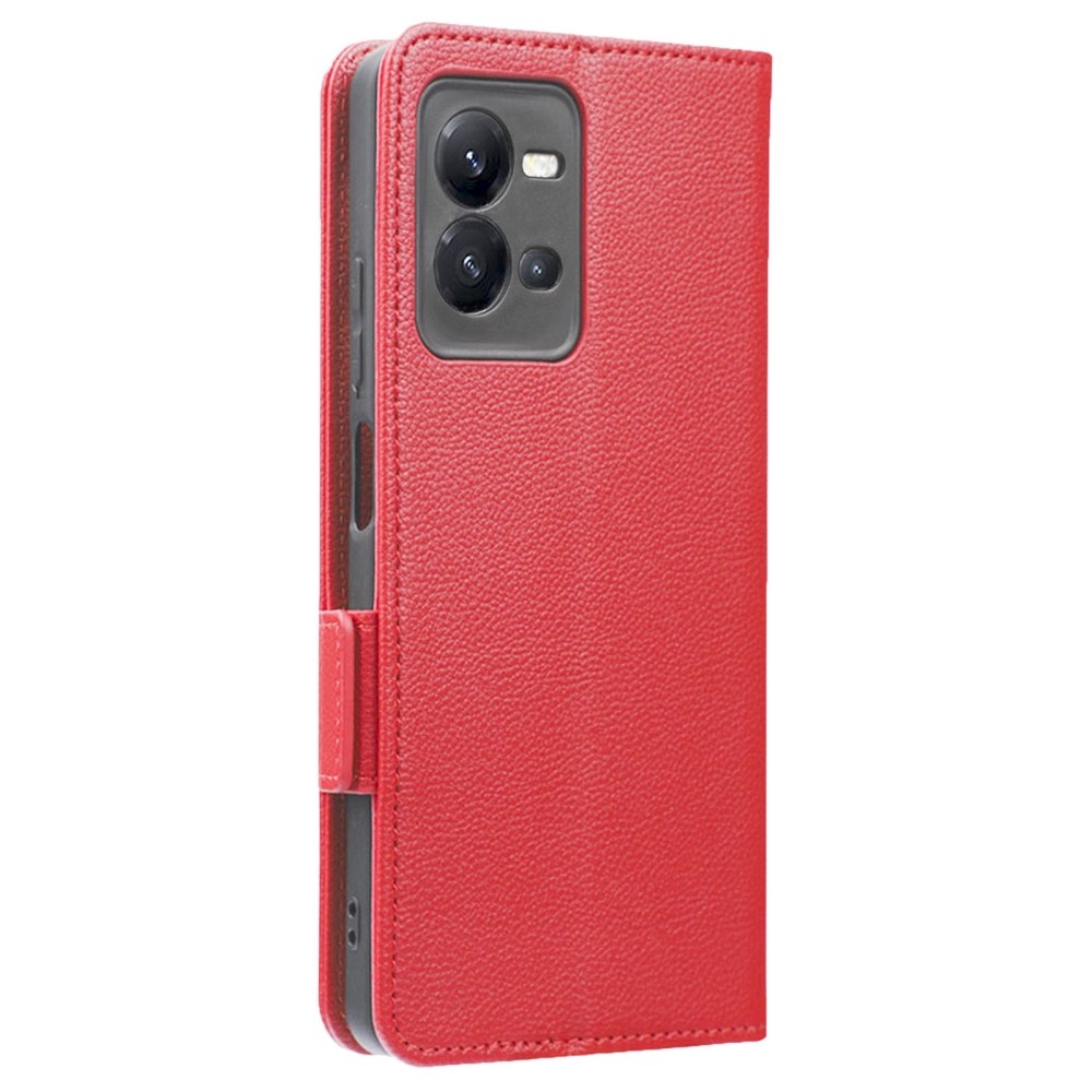 Wallet knižkové púzdro na Vivo X80 Lite - červené