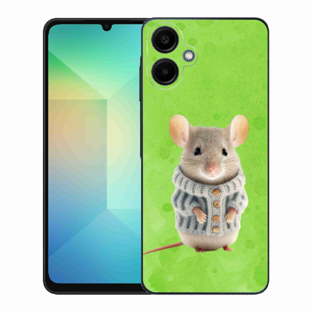 Gélový kryt mmCase na Samsung Galaxy A06 4G - myška vo svetri