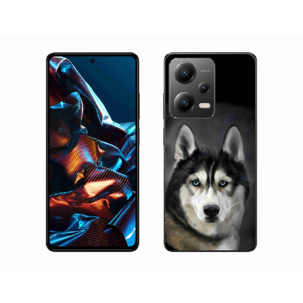 Gélový obal mmCase na mobil Xiaomi Redmi Note 12 Pro 5G - husky