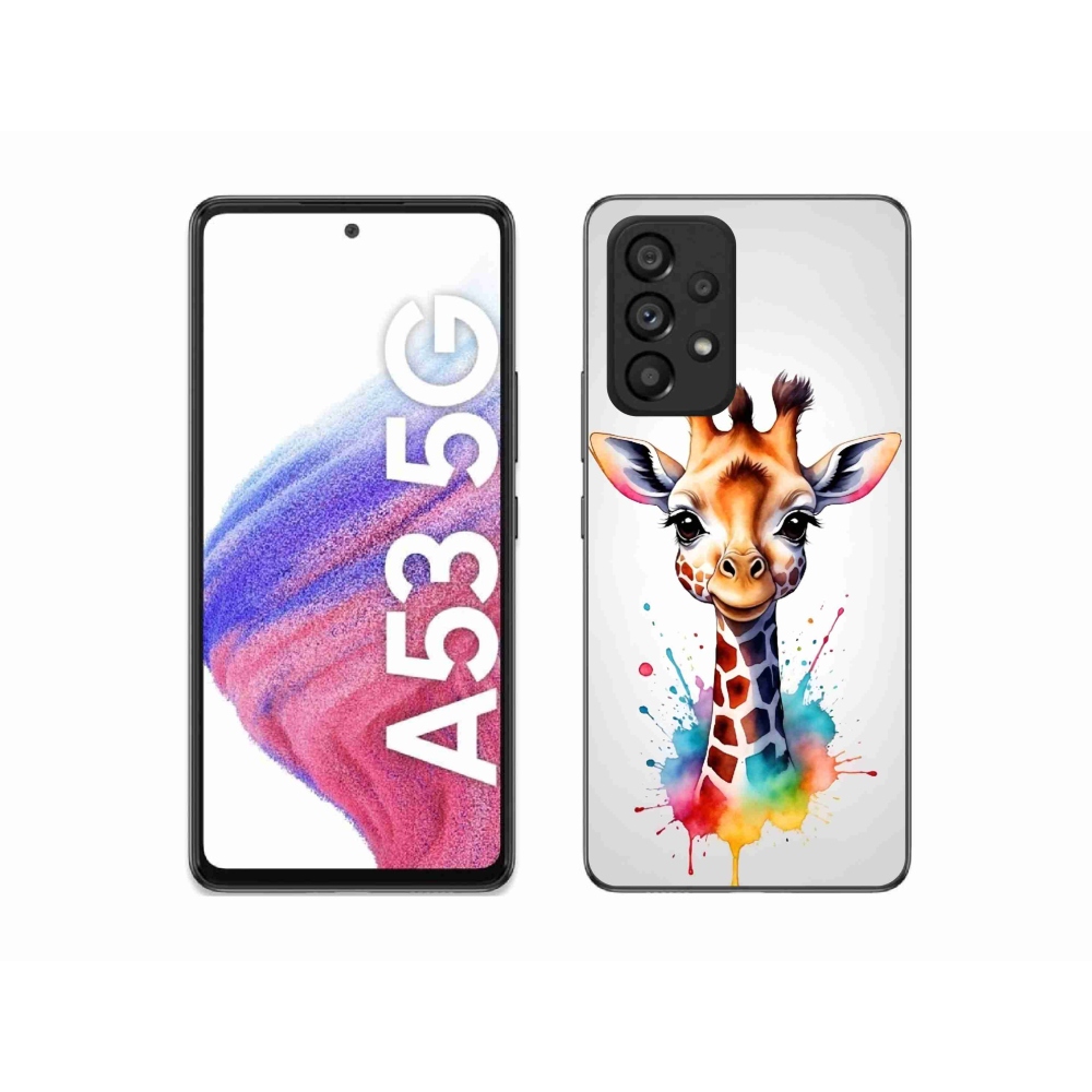 Gélový kryt mmCase na Samsung Galaxy A53 5G - žirafa 1