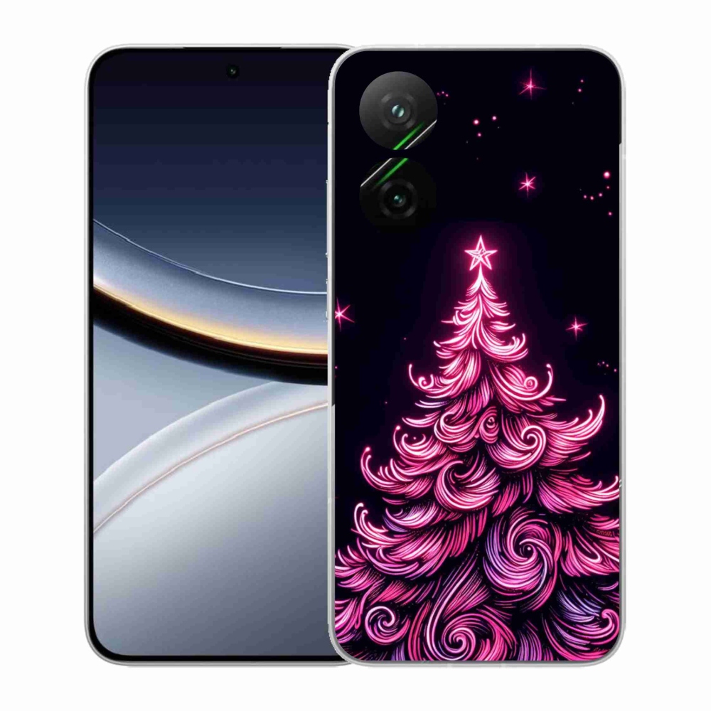 Gélový kryt mmCase na Xiaomi Poco F7 5G - neónový vianočný stromček 2