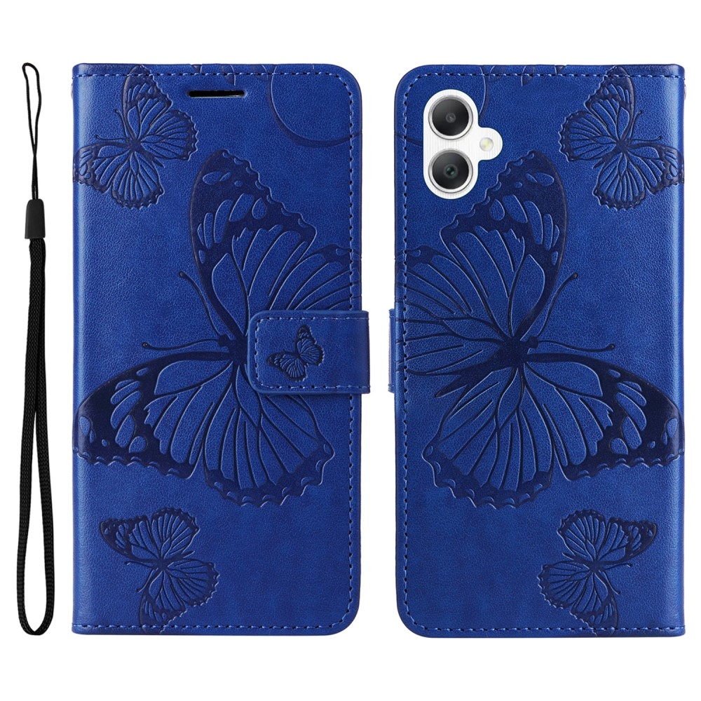 Big Butterfly knižkové púzdro na Samsung Galaxy A06 4G - modré