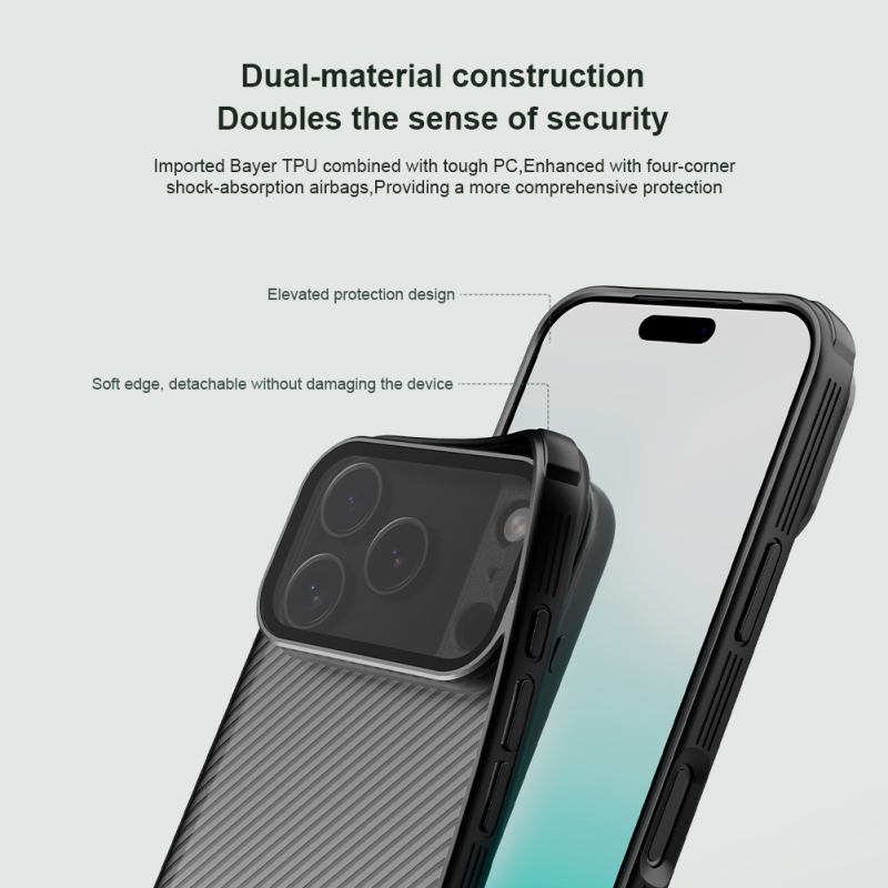 Nillkin CamShield Prop Zadný kryt pre Apple iPhone 17 Pro Transparent Black