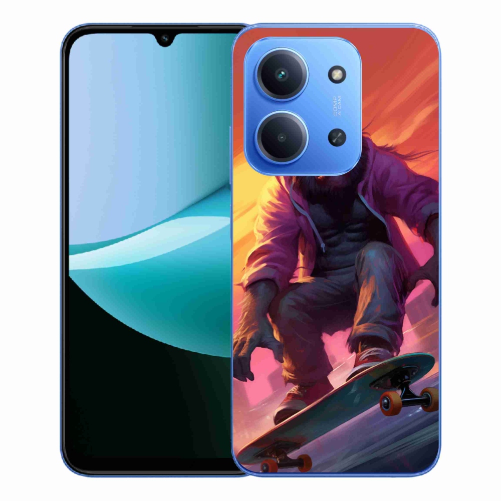 Gélový kryt mmCase na Xiaomi Redmi 15C 4G/5G (173mm) - gorila na skateboarde