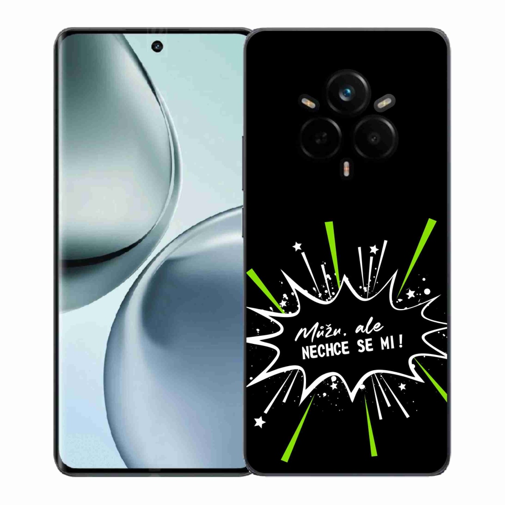 Gélový kryt mmCase na Realme 14 Pro+ 5G - vtipný text 11 čierne pozadie