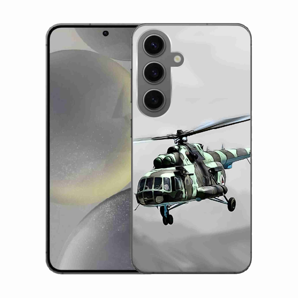 Gélový kryt mmCase na Samsung Galaxy S24 - vojenský vrtuľník