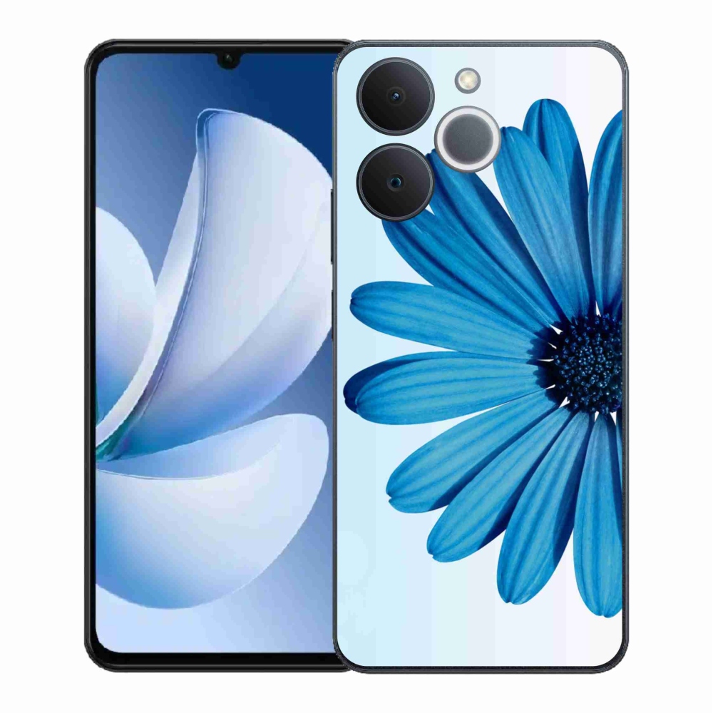 Gélový kryt mmCase na Realme Note 70T - modrá margaréta