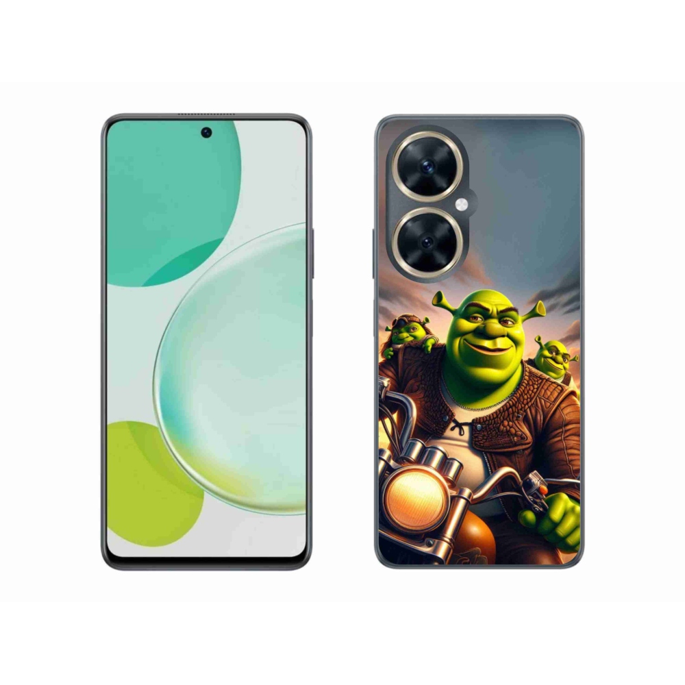 Gélový kryt mmCase na Huawei Nova 11i - shrek na motorke