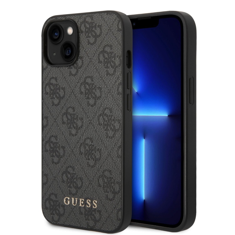 Guess 4G Zadný Kryt pre iPhone 14 Brown