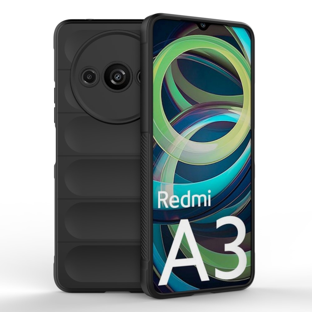 Rugg odolný gélový obal na Xiaomi Redmi A3 - čierny