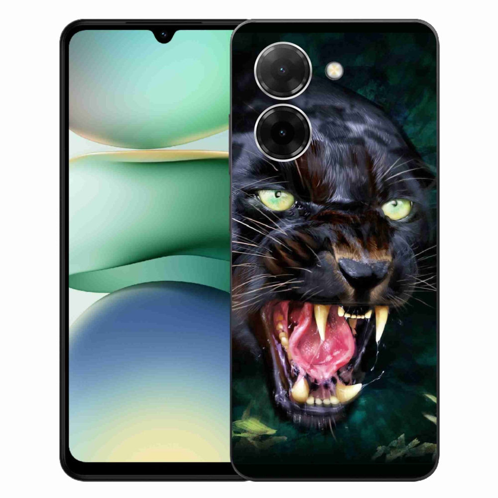 Gélový kryt mmCase na Xiaomi Redmi A5 (171.7x77.8x8.3mm) - rozzúrený čierny panter