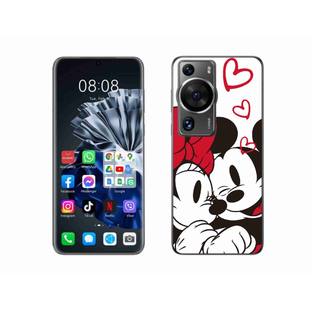 Gélový kryt mmCase na Huawei P60 Pro - minnie a mickey