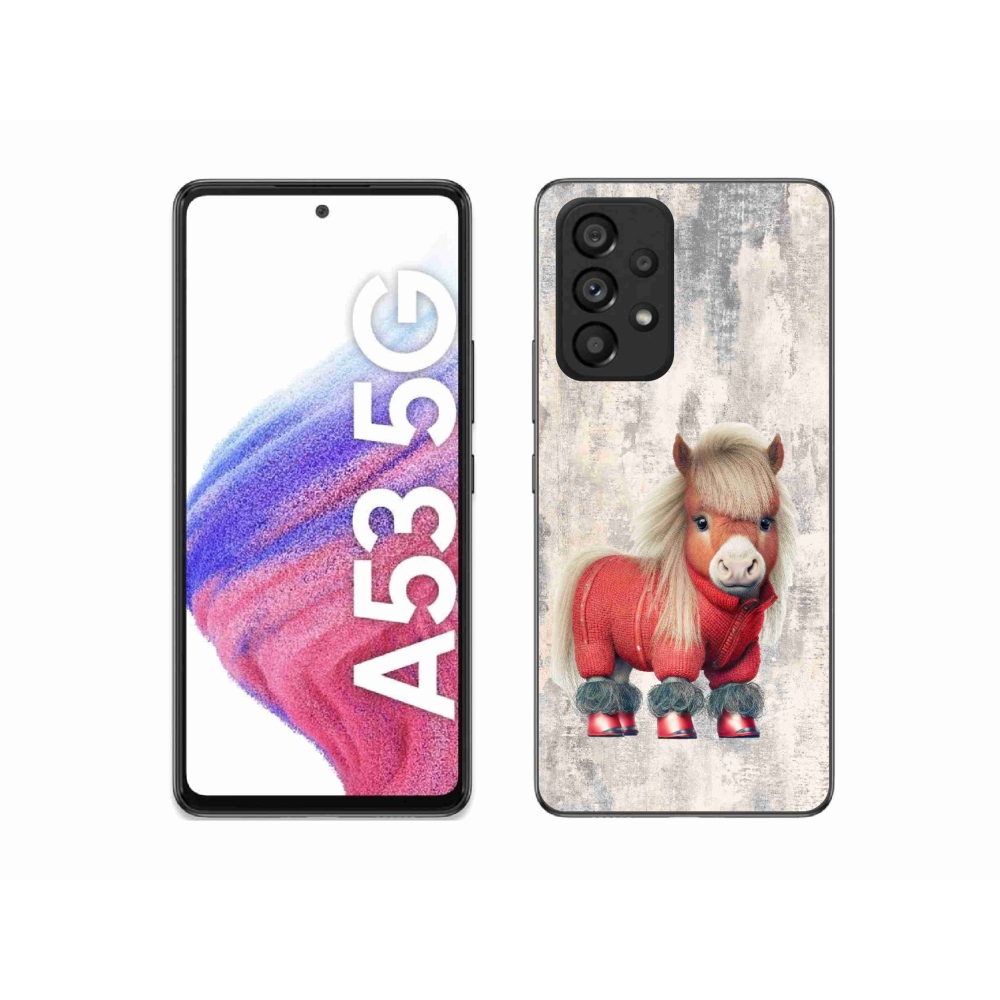 Gélový kryt mmCase na Samsung Galaxy A53 5G - poník vo svetri
