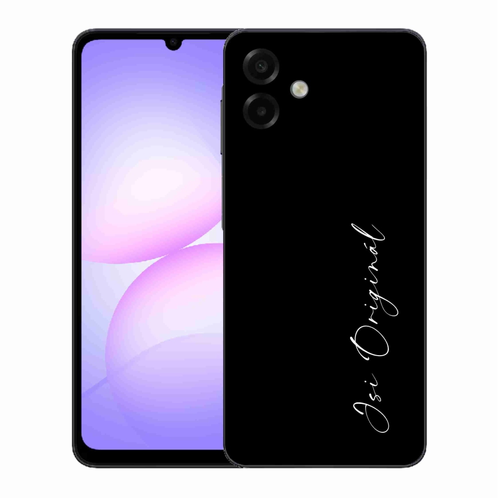 Gélový kryt mmCase na Samsung Galaxy A07 4G - si originál čierne pozadie