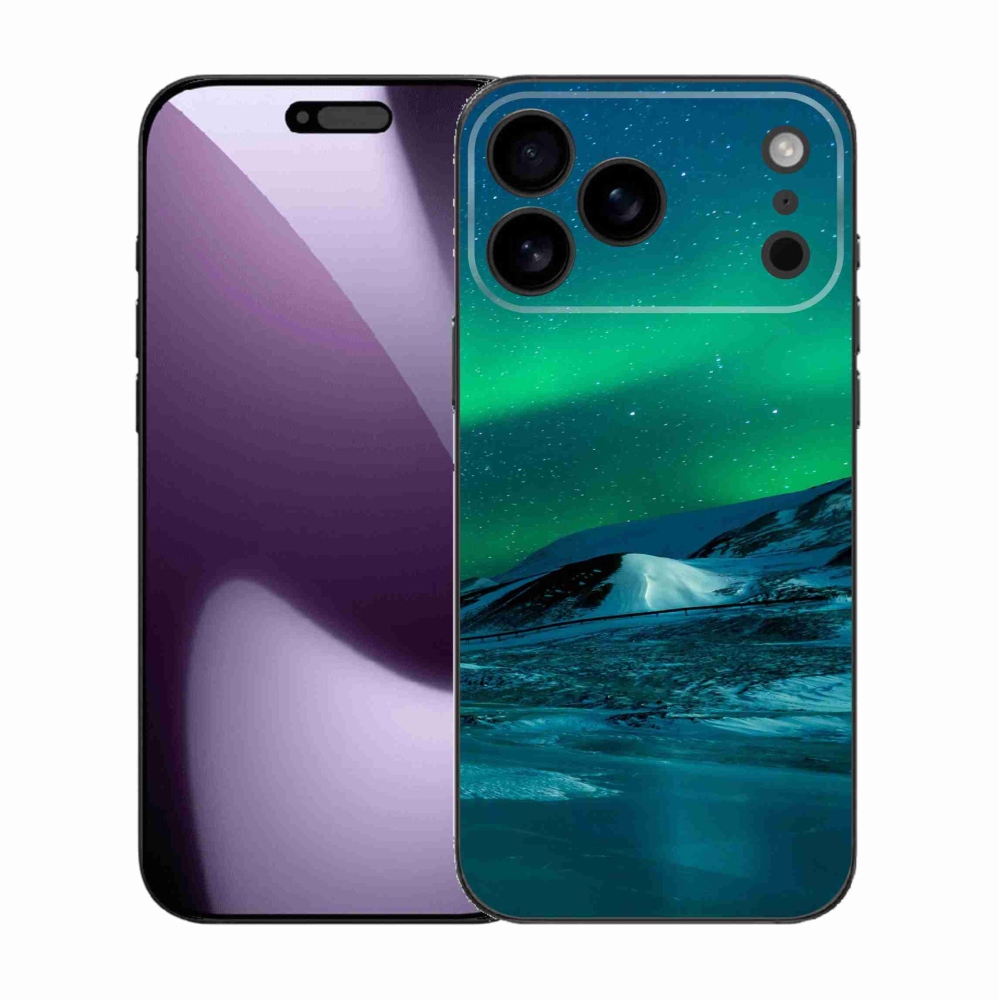 Gélový kryt mmCase na iPhone 17 Pro Max - polárna žiara