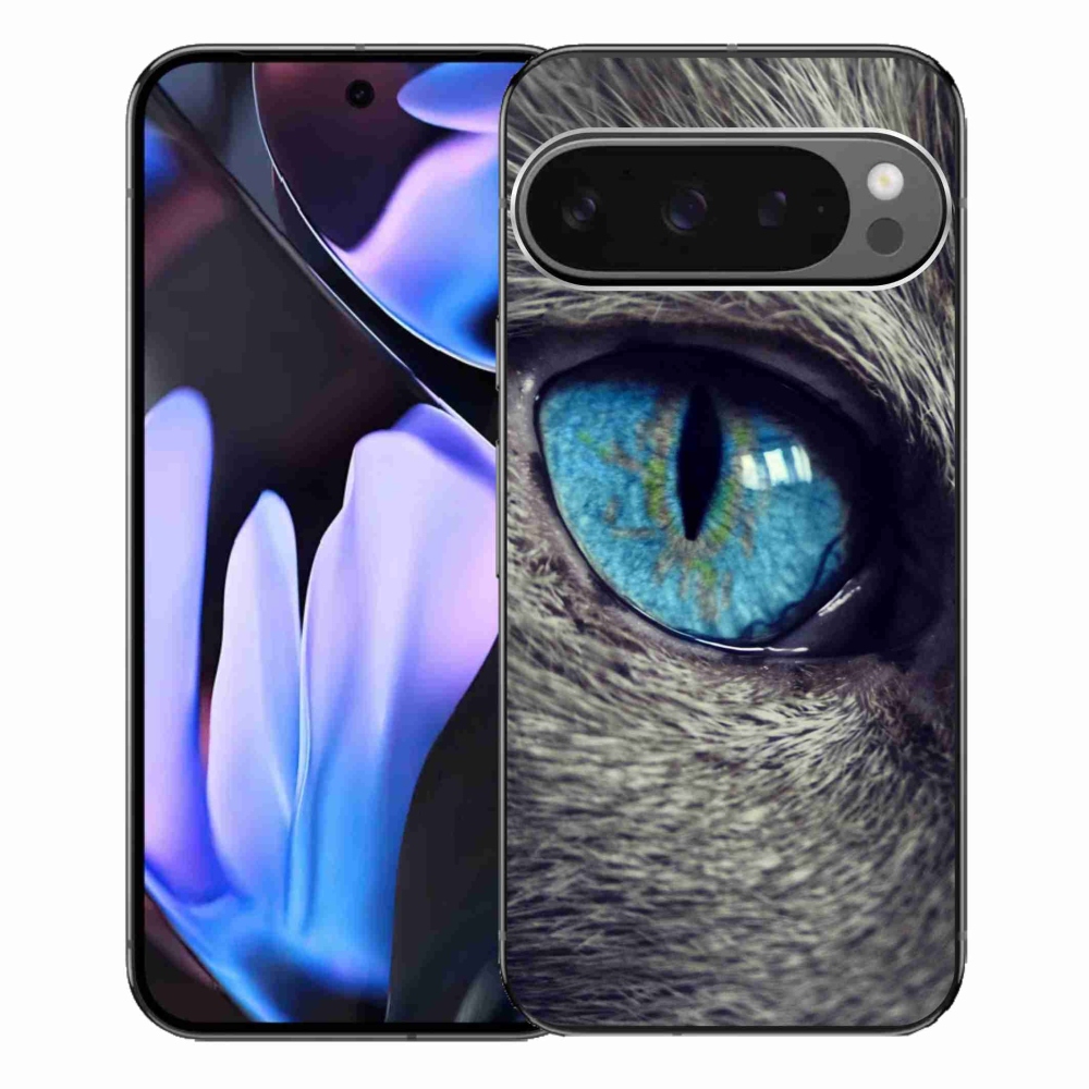 Gélový kryt mmCase na Google Pixel 9 Pro XL - modré mačacie oko