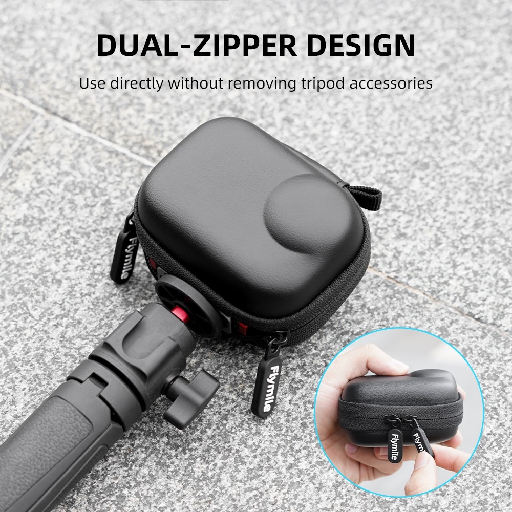 FLYMILE ochranné úložné púzdro pre Insta360 GO Ultra s karabínou