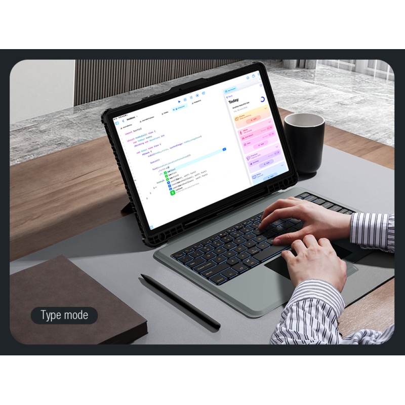 Nillkin Bumper Combo Keyboard Case (Backlit Version) pre Samsung Tab S9+ Black