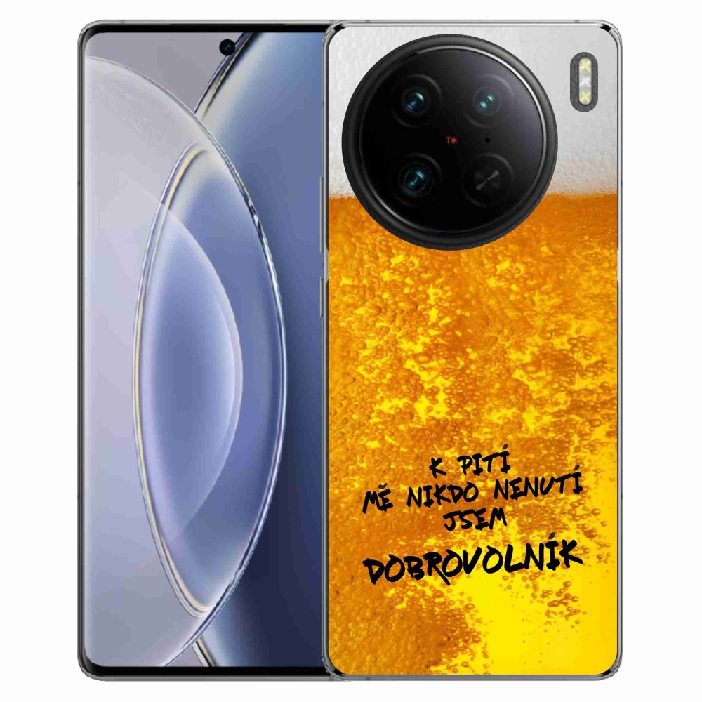 Gélový kryt mmCase na Vivo X90 Pro - pivný motív 4