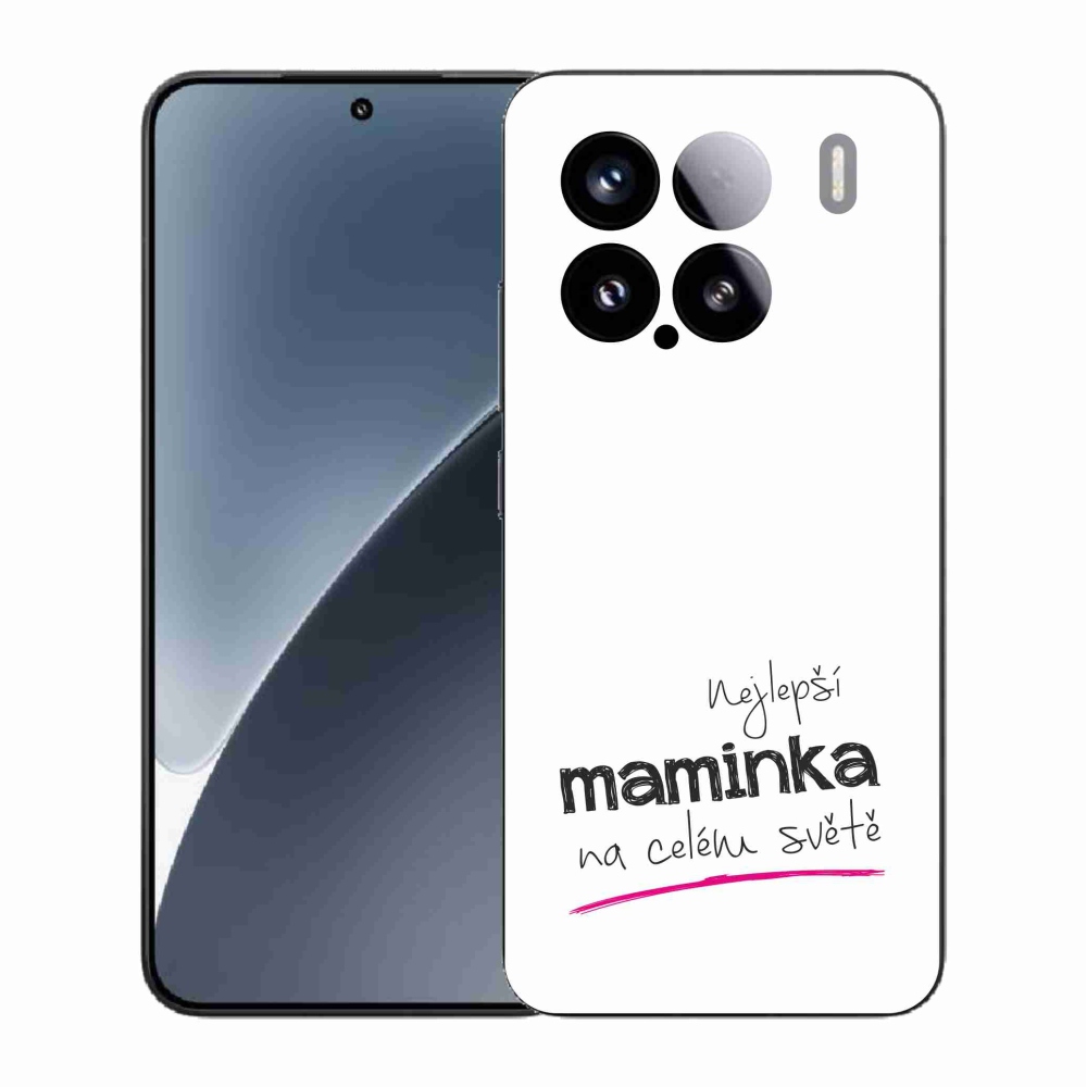 Gélový kryt mmCase na Xiaomi 15 - najlepšia mamička 4 biele pozadie