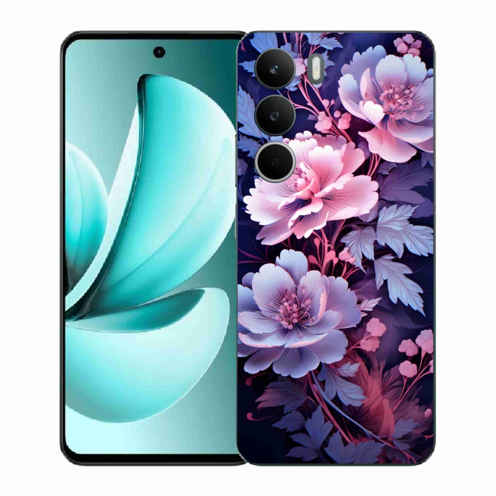 Gélový kryt mmCase na Realme C71 - kvety 11
